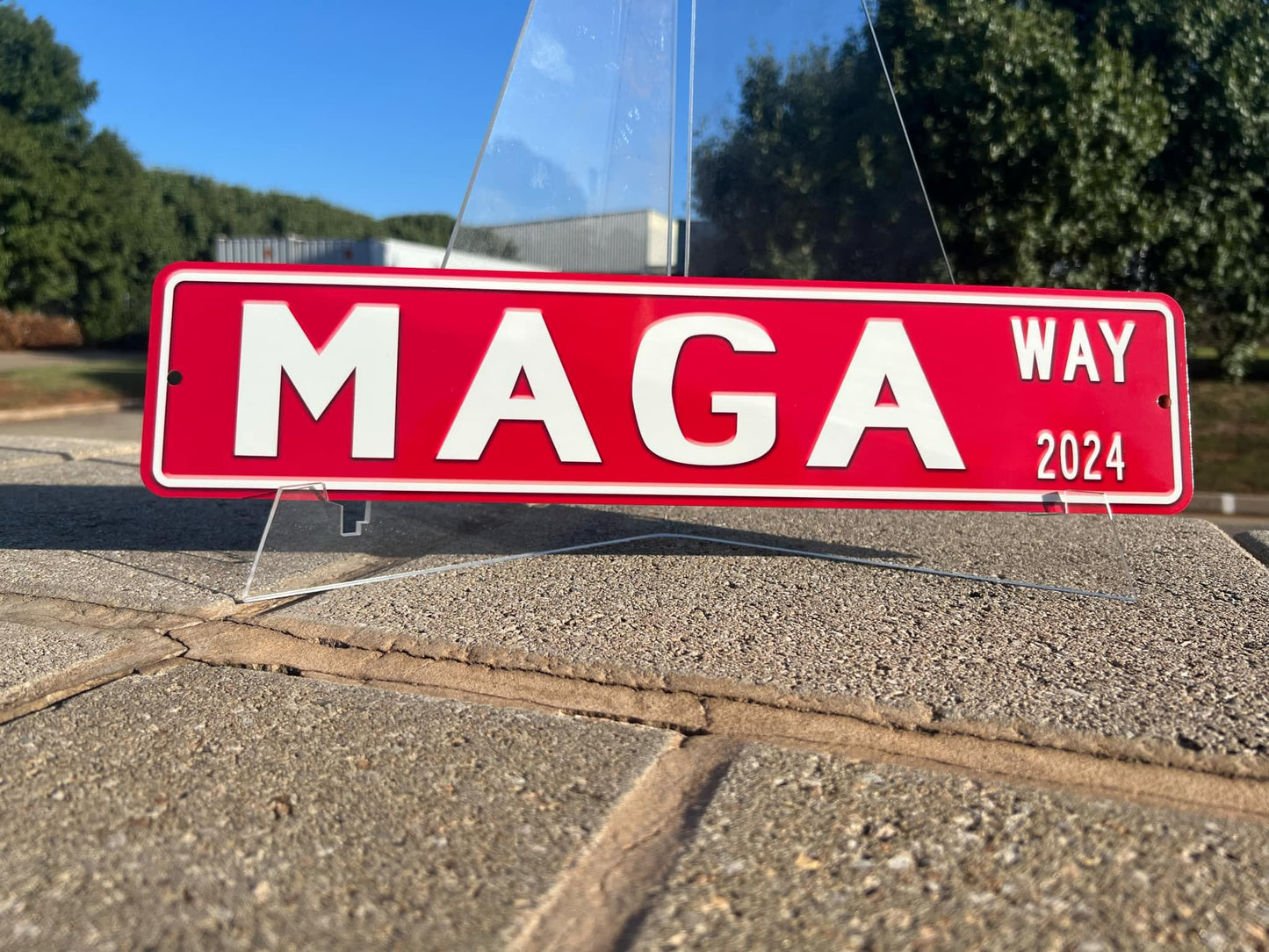 Trump for President 2024 MAGA street sign signage perfect for your man cave garage
