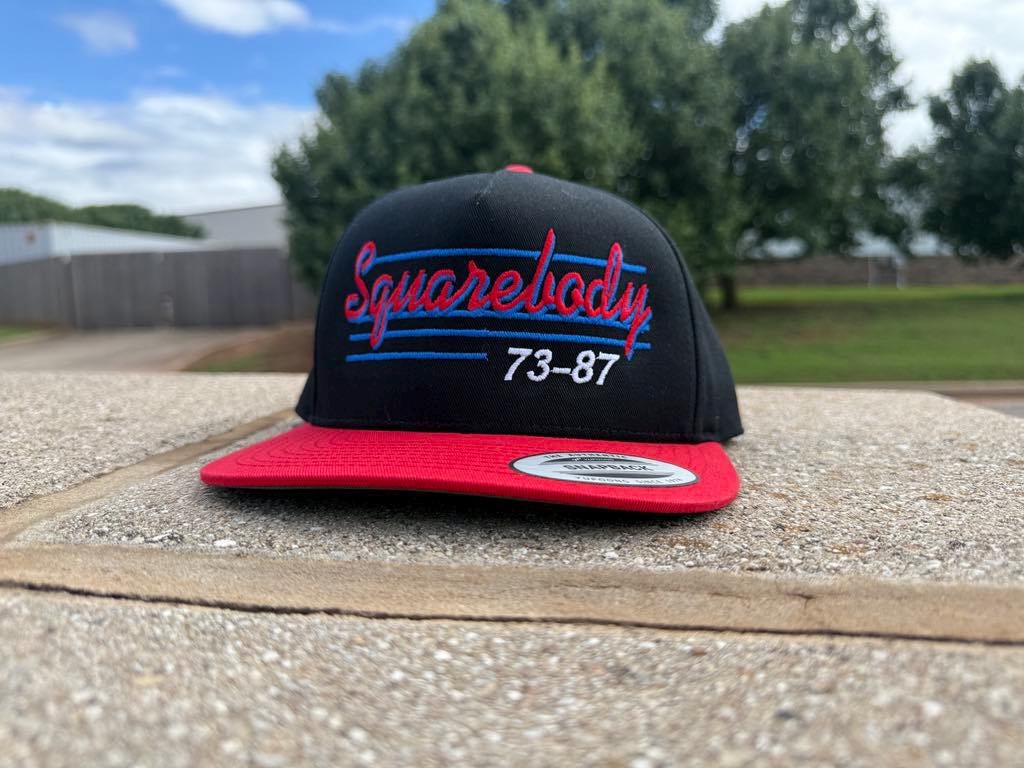 GM Squarebody  73-87 Snapback Trucker Embordiered Hat - Classic Chevy GM GMC Truck Apparel for Men and Women 9 options to choose from!!