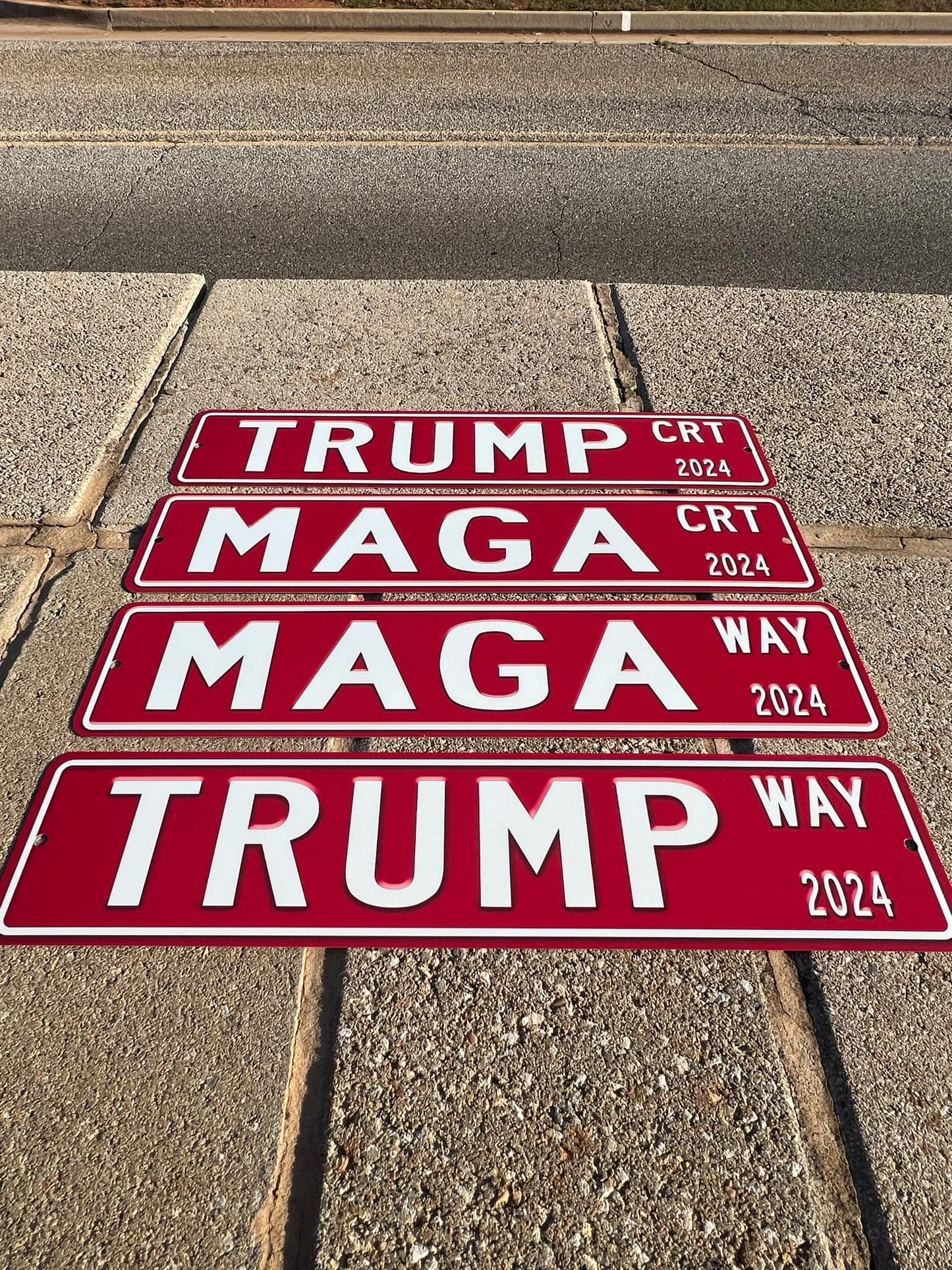 Trump for President 2024 MAGA street sign signage perfect for your man cave garage