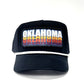 Retro Vintage Oklahoma Patch Rope Snapback Hat - One Size Fits All Trucker Cap - Great Okie Gift for Men and Women