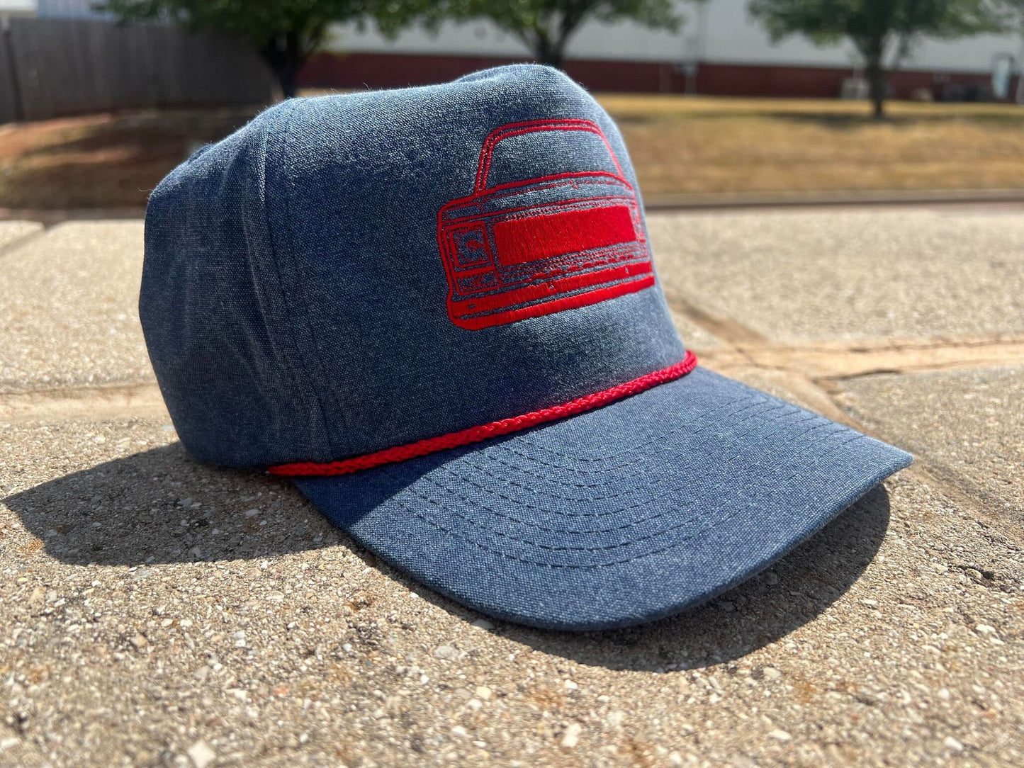 Vintage Squarebody Roundeye GMC Chevy Truck Mesh Trucker Hat by Oklahoma Customs - 7 Variations Available