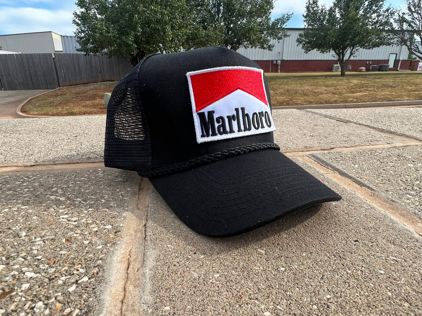 Products Vintage Marlboro cigarette patch TRUCK ROPE snap back