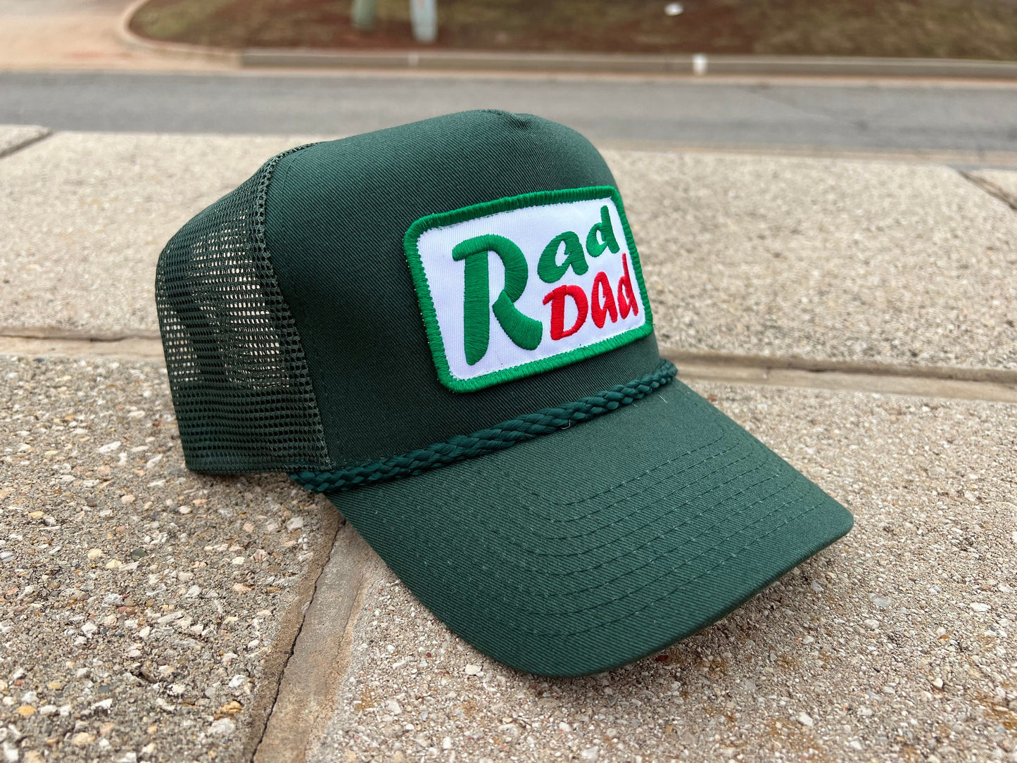 Vintage Style RAD DAD Beer Patch Rope Trucker Snap Back Hat by Cobra - Perfect for Fathers, Dads, and Beer Lovers