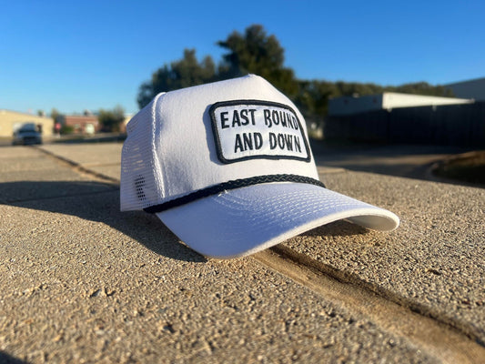 Vintage East Bound and Down Patch Rope Trucker Hat - Inspired by SMOKEY and the Bandit - Multiple Colors Available