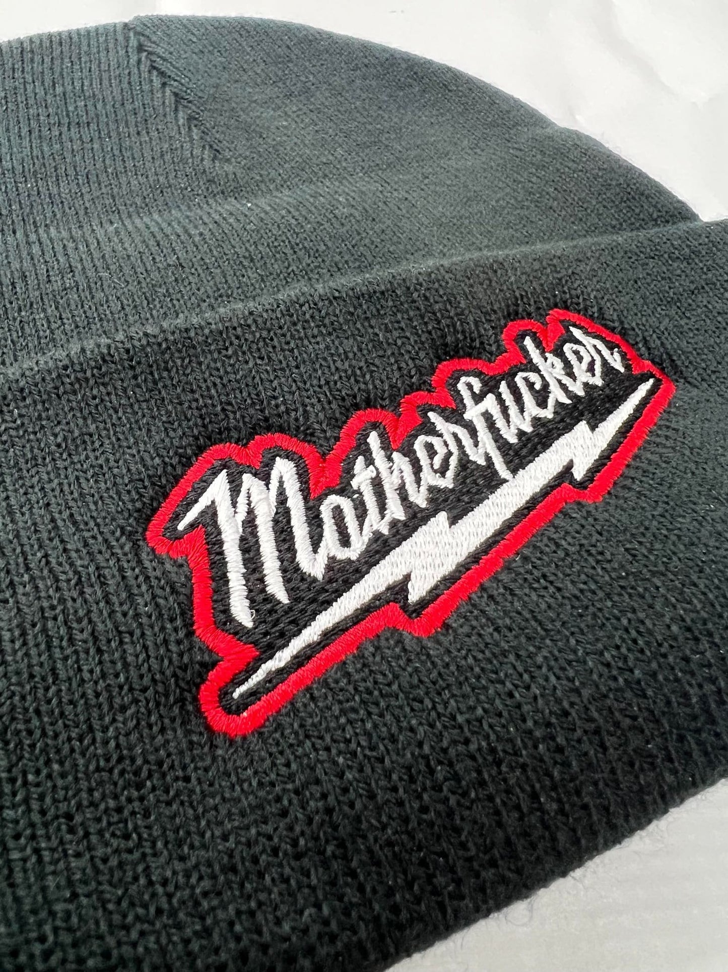 Motherfucker tool beanie Milwaukee emboridered logo black/white winter Winter