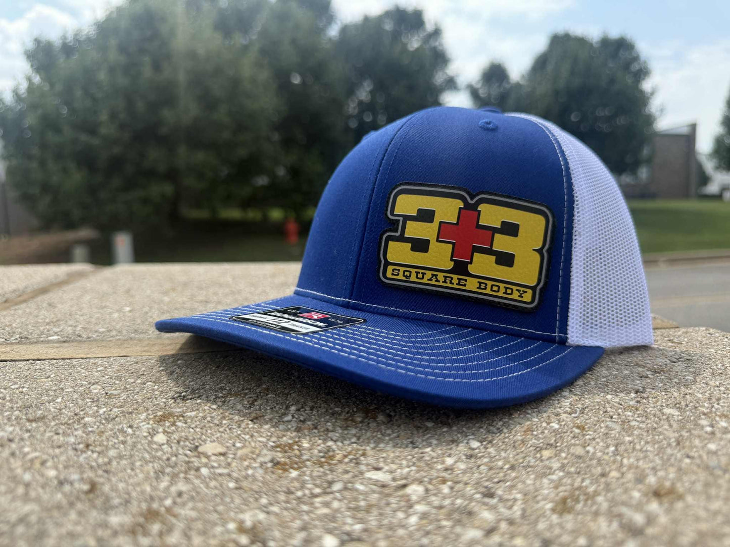 3+3 Crew Cab Chevy GMC Squarebody Mesh Trucker Hat - High Quality, Vintage Design REVISED