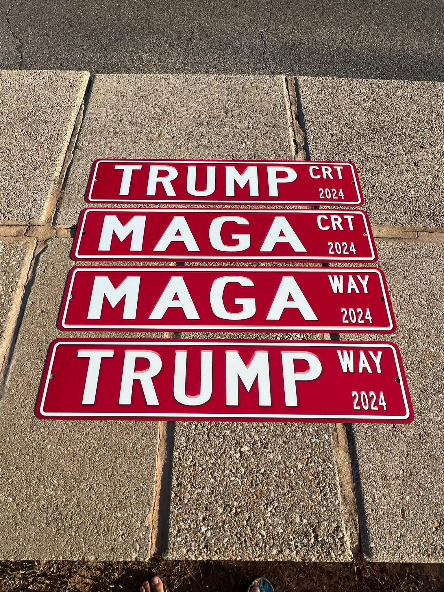 For President Sign Trump for President 2024 MAGA street sign signage perfect for your man ...