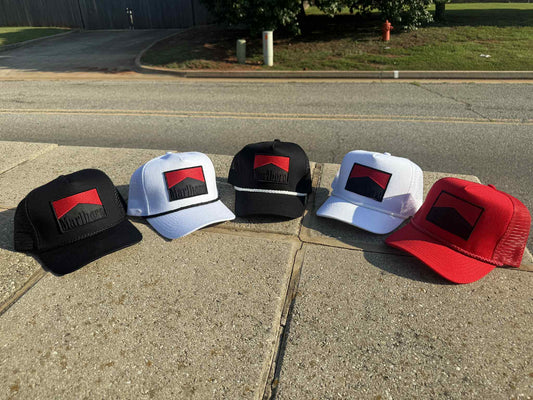 Products Vintage Marlboro cigarette patch TRUCK ROPE snap back BLACK OUT #2