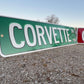 Custom CORVETTE CHEVY VETTE Street Sign - Choose Your Year & Postal Abbreviation - 18x4 Inches - Perfect for Chevy Man Cave Garage
