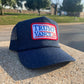 Trump Vance for President 2024 vintage rope style trucker hat with embroidery patch
