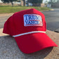 Trump Vance for President 2024 vintage rope style trucker hat with embroidery patch