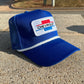 Vintage Chevrolet Rope Snapback Trucker Mesh Hat with Chevy Patch - Classic Chevy Truck Apparel for Men and Women