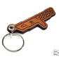 1981 Corvette Emblem Leather Keychain | Handmade in USA | Wheat Dye | Oklahoma Customs