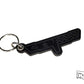 1981 Corvette Emblem Leather Keychain - Black