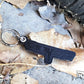 1981 Corvette Emblem Leather Keychain - Black