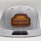 Chevy Silverado Round Eye Mesh Trucker Hat with Genuine Leather Patch Handmade by Oklahoma Customs