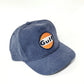 Vintage Gulf patch ROPE snap back hat blue white