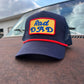 Vintage RAD DAD ROOT Beer Patch Rope Trucker Snap Back Hat - Breathable Mesh - Perfect for Dad Jokes