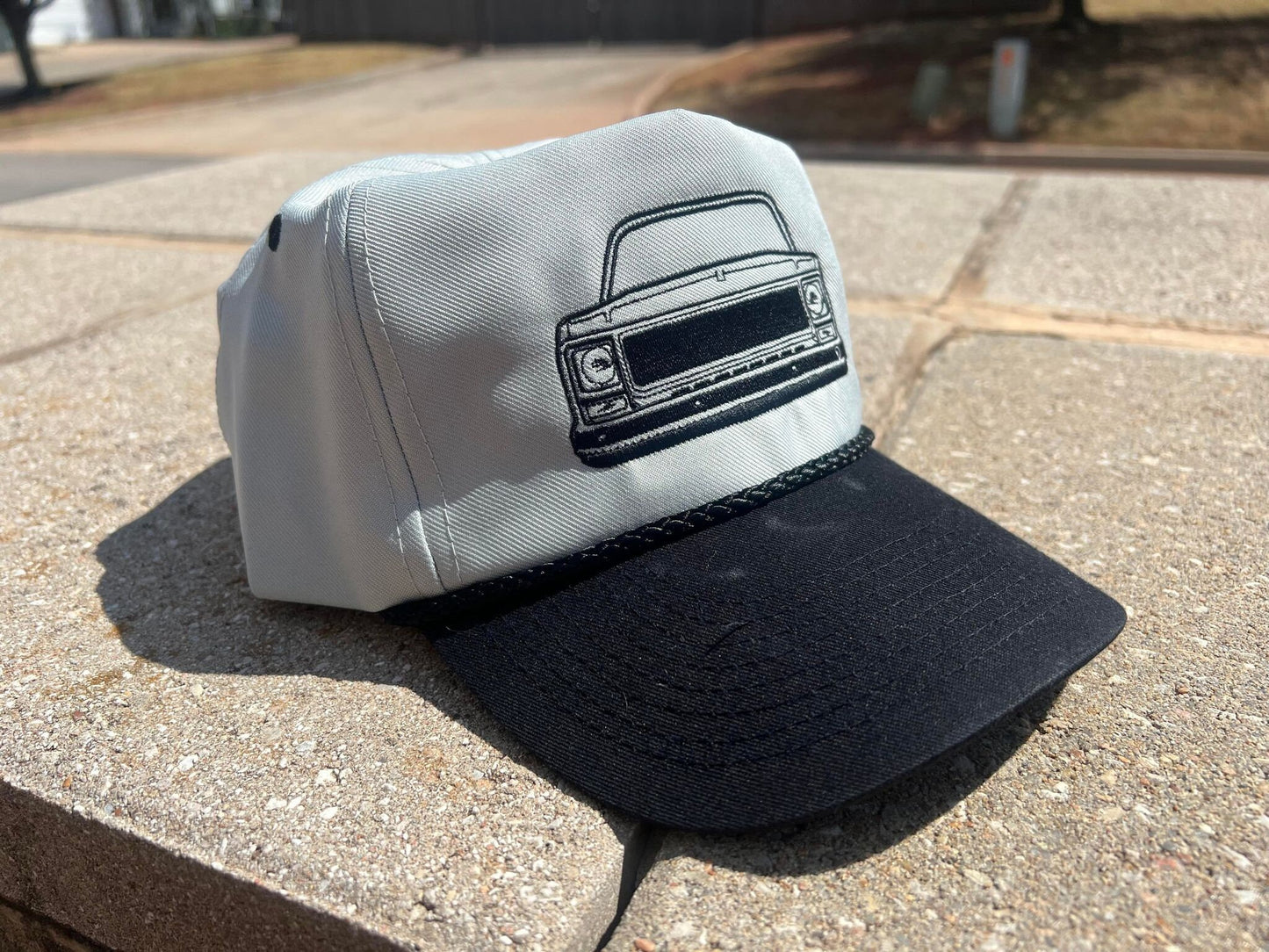Vintage Squarebody Roundeye GMC Chevy Truck Mesh Trucker Hat by Oklahoma Customs - 7 Variations Available