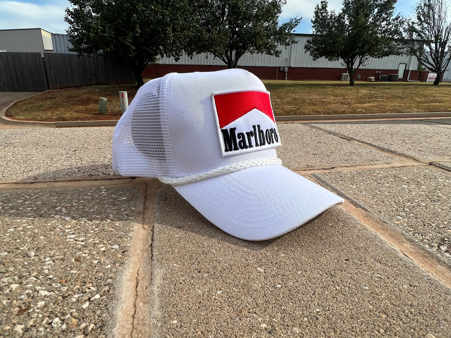 Products Vintage Marlboro cigarette patch TRUCK ROPE snap back