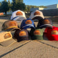 Vintage Leather SQUAREBODY Snapback Hat with Rope and Engraved Patch | Chevy GMC Truck | Multiple Colors