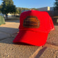 Vintage Leather SQUAREBODY Snapback Hat with Rope and Engraved Patch | Chevy GMC Truck | Multiple Colors