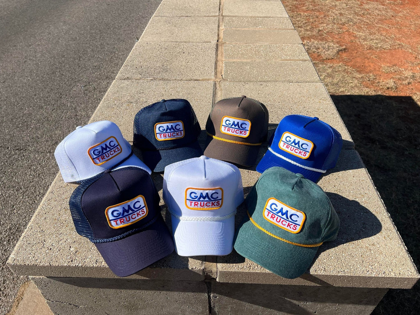 Vintage Chevy GMC Rope Snapback Trucker Hat - Multi Colors Available - Classic Logo for GMC Truck Lovers - Stylish Headwear