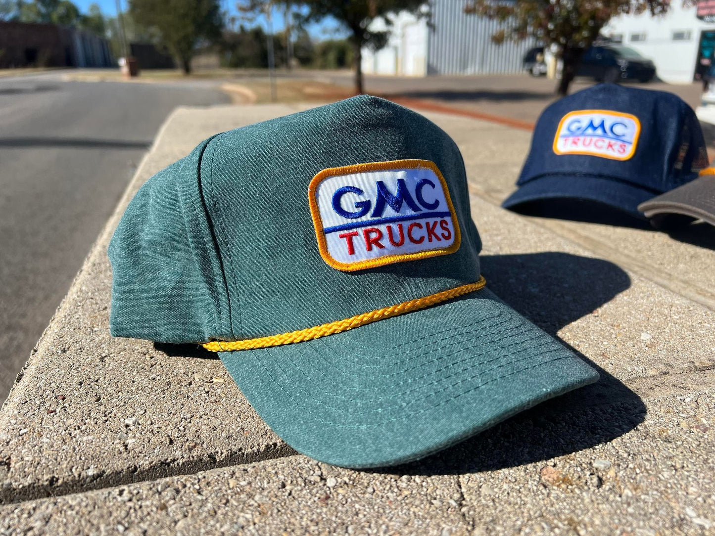 Vintage Chevy GMC Rope Snapback Trucker Hat - Multi Colors Available - Classic Logo for GMC Truck Lovers - Stylish Headwear