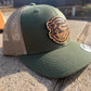 Leather Patch Chevy GMC K5 Blazer Jimmy Silverado Mesh Trucker Hat - Handmade in USA - Snapback - Oklahoma Customs Original