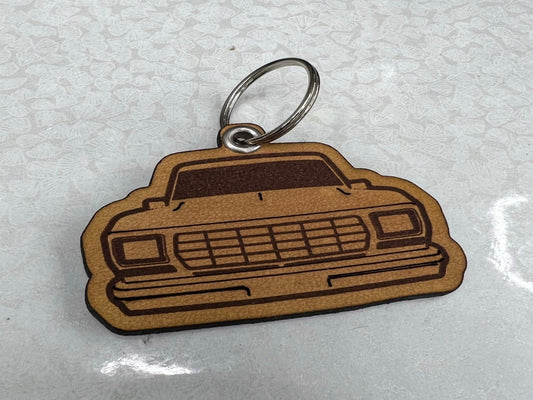 1978-1979 Ford F150 Engraved Leather Keychain - Stylish and Durable Accessory for Classic Car Enthusiasts and a Perfect Gift Idea