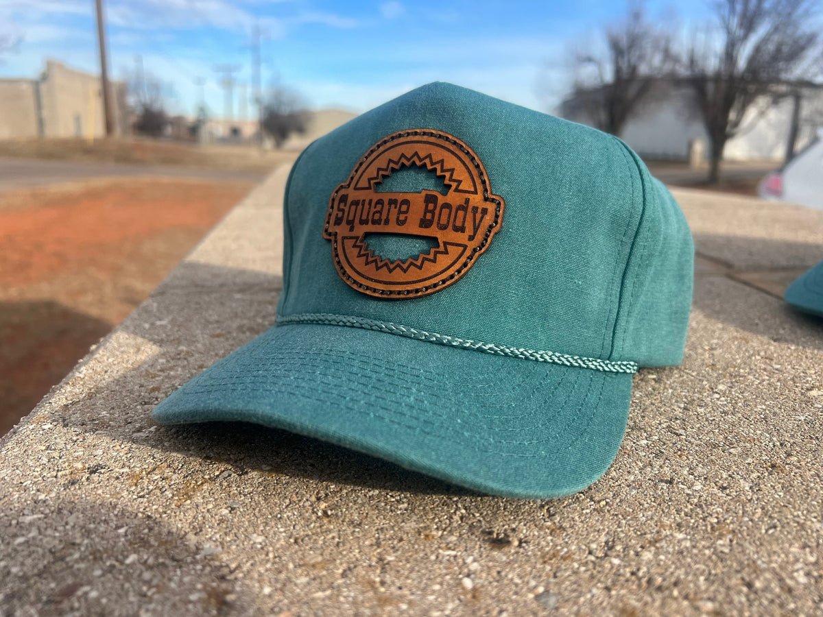 Leather Patch Chevy Squarebody Silverado Hat - Cobra Snap 