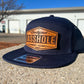 Certified ASSHOLE leather patch flat bill custom hat
