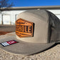 Certified ASSHOLE leather patch flat bill custom hat