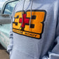 Chevy GMC 3+3 Squarebody Hoodie | Silverado Sierra C10 Truck | Twill Embroidered Logo | Grey | Sizes up to 3x | Custom Colors Available