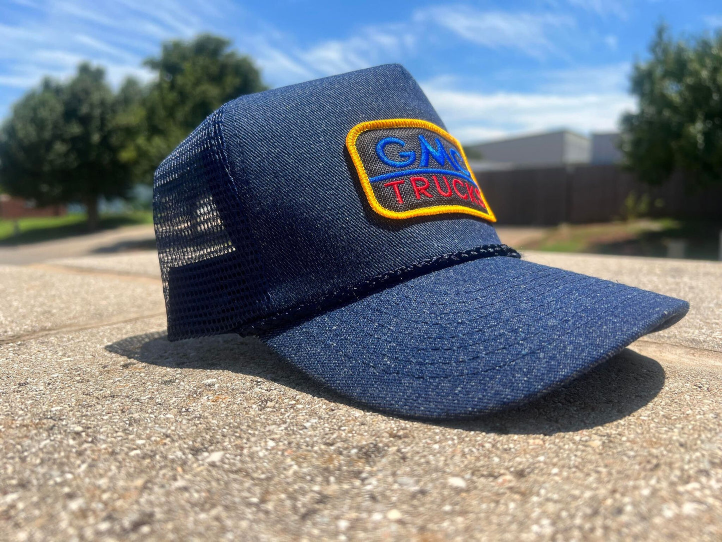 Vintage Chevy GMC Rope Snapback Trucker Hat - Multi Colors Available - Classic Logo for GMC Truck Lovers - Stylish Headwear