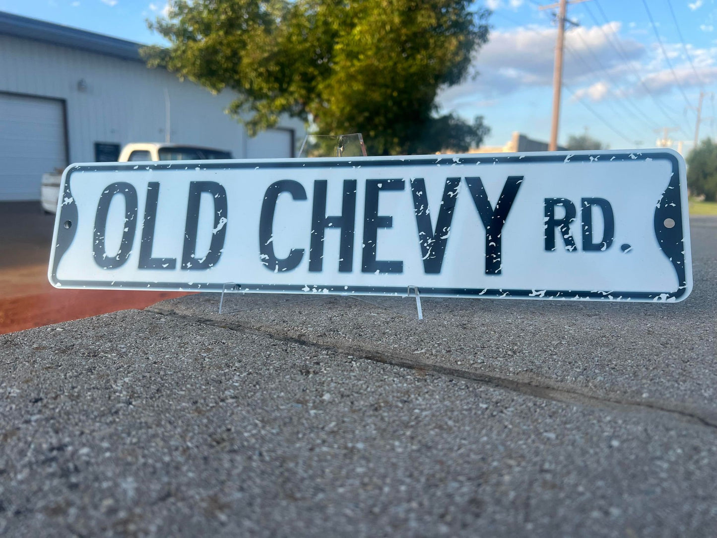 Custom Chevy GMC C10 OLD Chevy RD Truck Street Sign  18x4 Inches - Perfect for Chevy Man Cave Garage