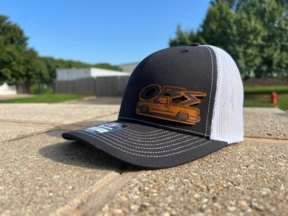 Chevy GMC Sierra Silverado OBS Nation Leather Patch Hat - Snapback Mesh Back - Customizable Style Available