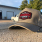 Vintage GM Squarebody Rope Snapback Khaki Trucker Mesh Hat with Patch - Classic Chevy GM GMC Truck Apparel for Men and Women