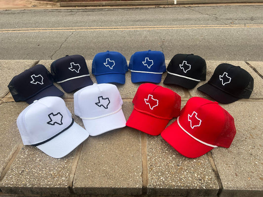 Vintage style TEXAS Rangers puff embroidery Rope Snapback Trucker Mesh ranch - Classic hat Apparel for Men and Women