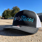 ONLY TACOS snapback mesh trucker baseball hat richardson 112 Black and white Onlyfans inspired Baseball Cap