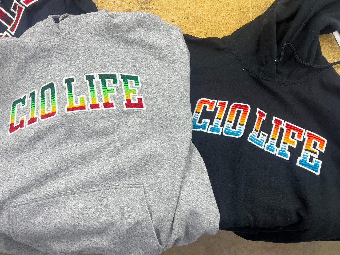 Custom made C10 Life hoodie