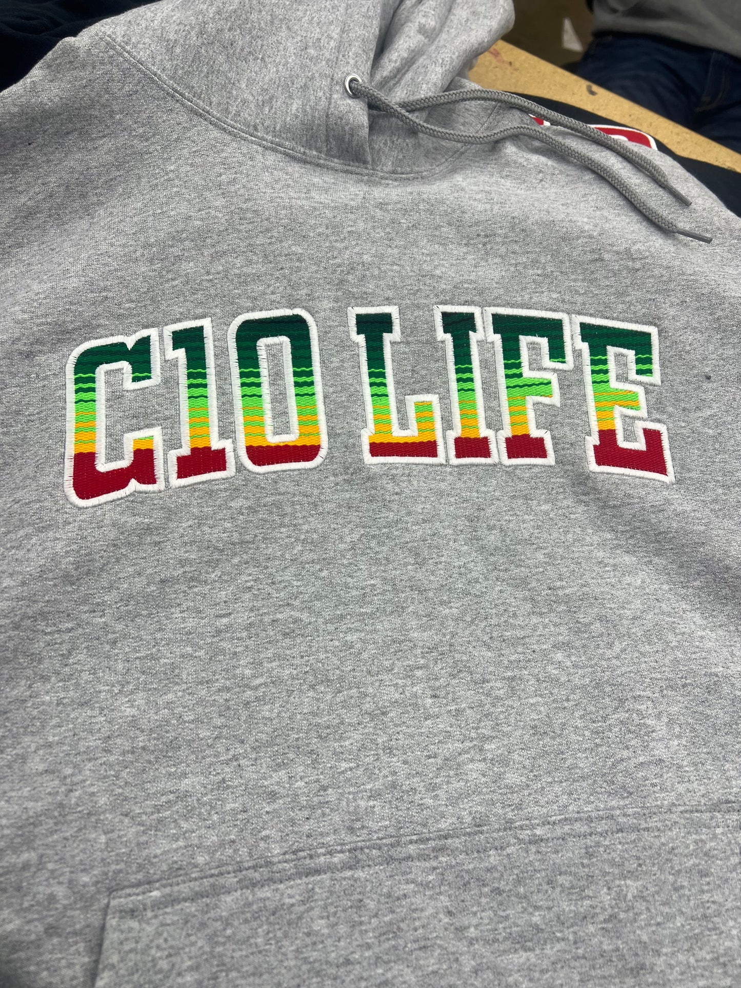 Custom made C10 Life hoodie